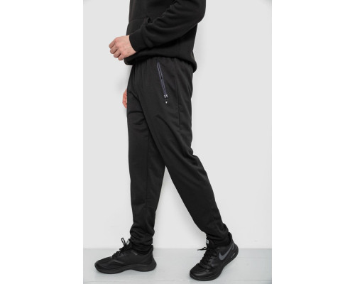 Спортивні штани чоловічі, колір чорний, 244R434