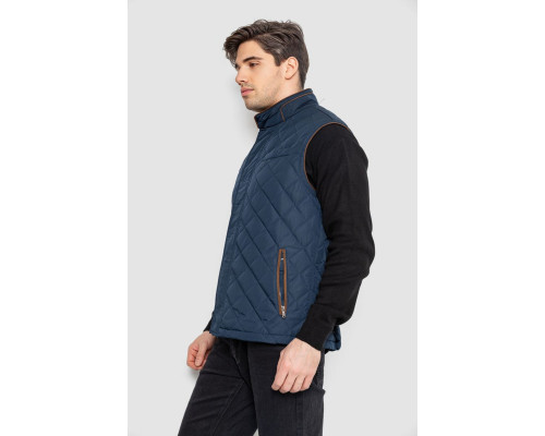 Жилетка чоловіча демісезонна, колір темно-синій, 244RM5