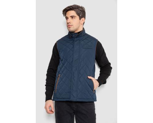 Жилетка чоловіча демісезонна, колір темно-синій, 244RM5