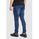 Джинси чоловічі з потертостями, колір темно-синій, 247R664-1
