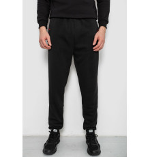 Спортивні штани чоловічі на флісі, колір чорний, 244R41526