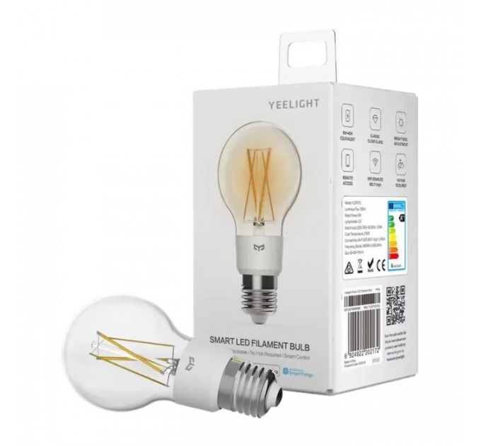 Розумна лампочка Yeelight Smart Filament Bulb E27 (YLDP12YL)