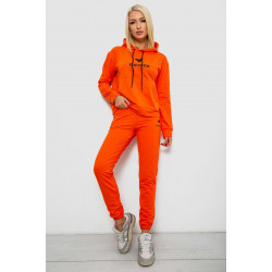 Спортивный костюм женский двухнитка, цвет оранжевый, 214R1419-007