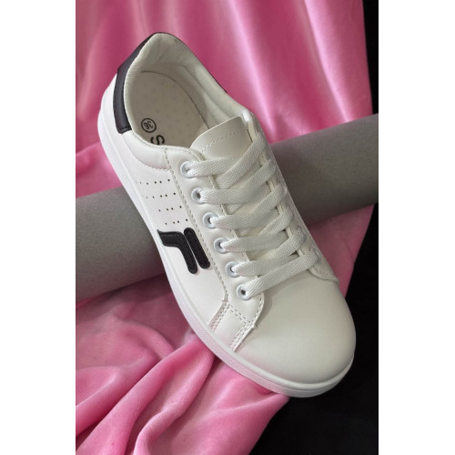 Кеды женские, цвет черно-белый, 248RZ97