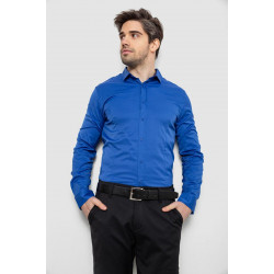 Рубашка мужская однотонная, цвет электрик, 186R6917
