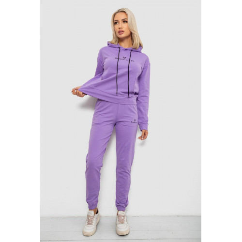 Спортивный костюм женский двухнитка, цвет сиреневый, 214R1419-002