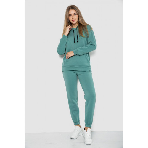 Спорт костюм женский на флисе, цвет оливковый, 241R1530