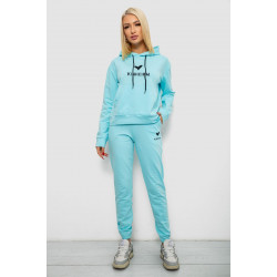 Спортивный костюм женский двухнитка, цвет голубой, 214R1419-007