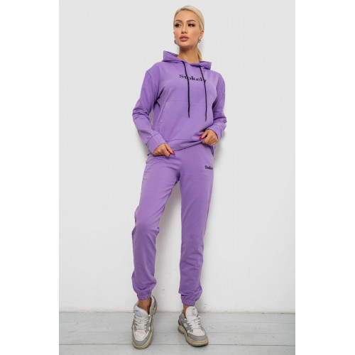 Спортивный костюм женский двухнитка, цвет сиреневый, 214R1419-006