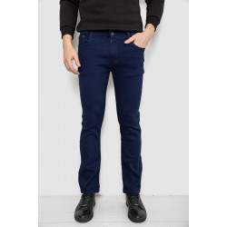 Джинсы мужские однотонные Straight, цвет синий, 244R1050-1