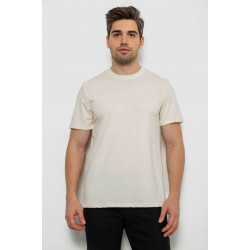 Футболка мужская однотонная, цвет кремовый, 238R155