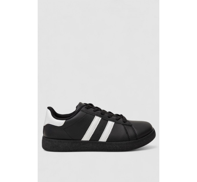 Кроссовки женские кожа, цвет черно-белый, 248RL2420-1