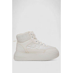 Кроссовки женские зимние на меху, цвет белый, 248RK03