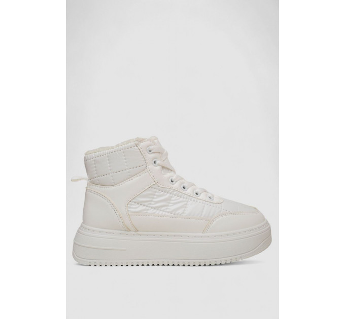 Кроссовки женские зимние на меху, цвет белый, 248RK03