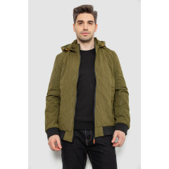 Куртка мужская демисезонная с капюшоном, цвет хаки, 244R-9882A