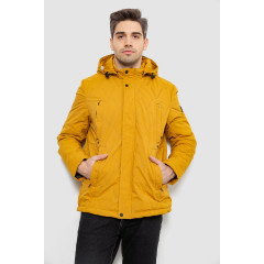 Куртка мужская демисезонная с капюшоном, цвет желтый, 244R9159A