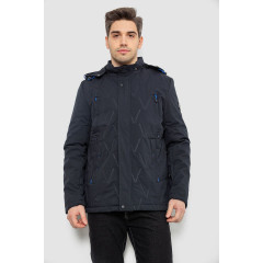Куртка мужская демисезонная с капюшоном, цвет синий, 244R9159A
