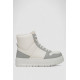 Кроссовки женские зимние на меху, цвет бело-серый, 248RMB07