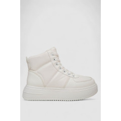 Кроссовки женские зимние на меху, цвет белый, 248RK06