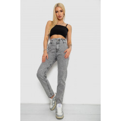 Джинсы женские Mom-fit, цвет серый, 244R1640S20