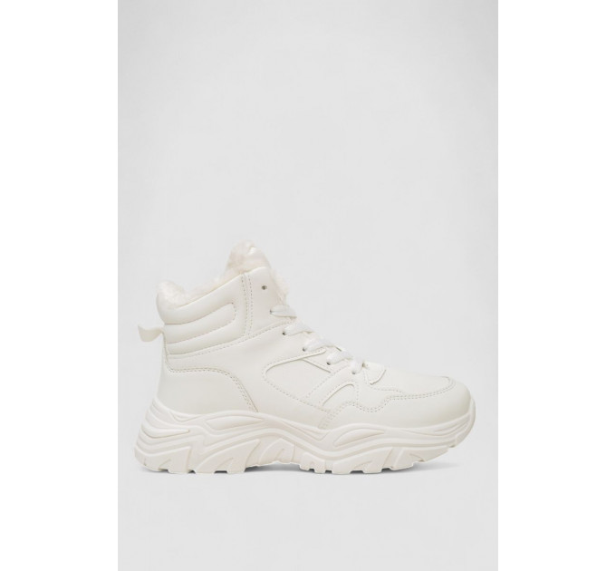 Кроссовки женские зимние на меху, цвет белый, 248RDM10