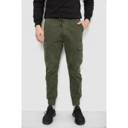 Штаны мужские однотонные, цвет хаки, 244R1693