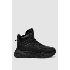 Кроссовки женские зимние на меху, цвет черный, 248RDM01