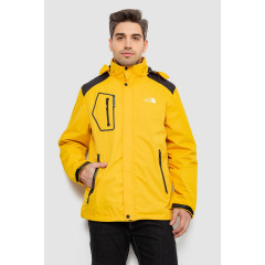 Куртка мужская демисезонная с капюшоном, цвет желтый, 244R-2515A