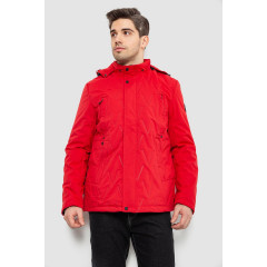 Куртка мужская демисезонная с капюшоном, цвет красный, 244R9159A