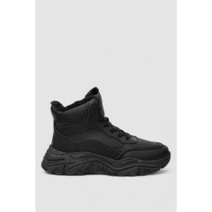 Кроссовки женские зимние на меху, цвет черный, 248RDM08