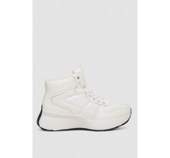 Кроссовки женские зимние на меху, цвет белый, 248RXM16