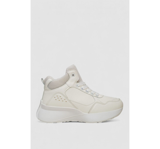 Кроссовки женские зимние на меху, цвет белый, 248RXM21