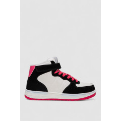 Кроссовки женские зимние на меху, цвет бело-розовый, 248RHB440