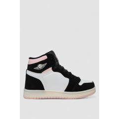 Кроссовки женские зимние на меху, цвет бело-розовый, 248RHB470