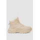 Кроссовки женские зимние на меху, цвет бежевый, 248RDM07
