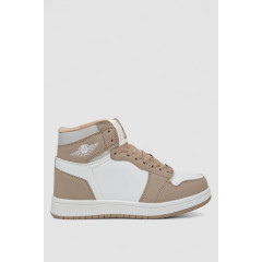 Кроссовки женские зимние на меху, цвет бело-бежевый, 248RHB470-17