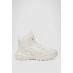 Кроссовки женские зимние на меху, цвет белый, 248RDM08