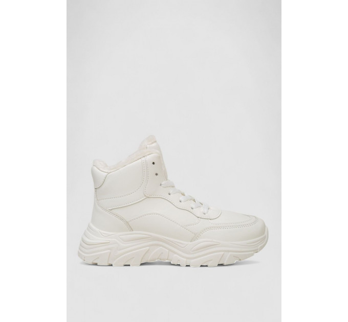 Кроссовки женские зимние на меху, цвет белый, 248RDM08