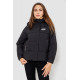 Куртка женская демисезонная с рукавом реглан, цвет черный, 244RE115