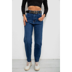 Джинсы женские однотонные Balon, цвет синий, 244R001113