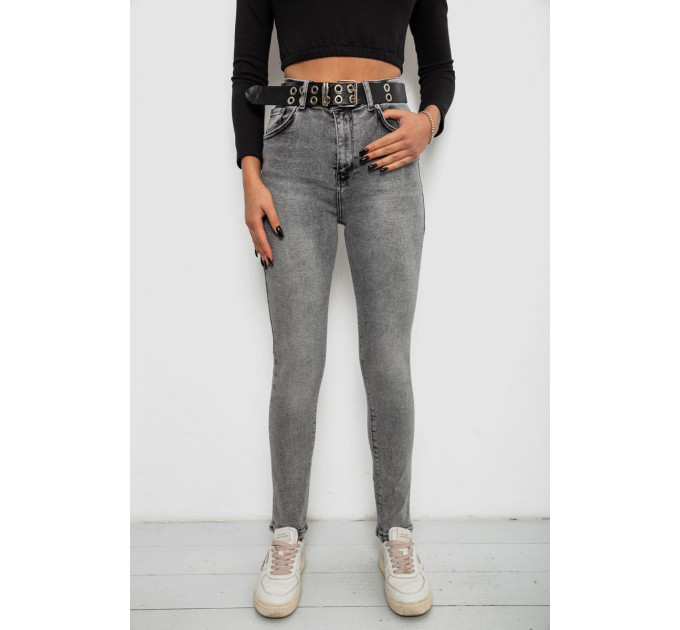 Джинсы женские Skinny, цвет серый, 244R00624