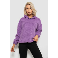 Худи женский однотонный с капюшоном, цвет сиреневый, 257R14