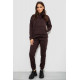 Спортивный костюм женский на флисе, цвет шоколадный, 257R85