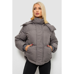 Куртка женская зимняя короткая, цвет серый, 244R983