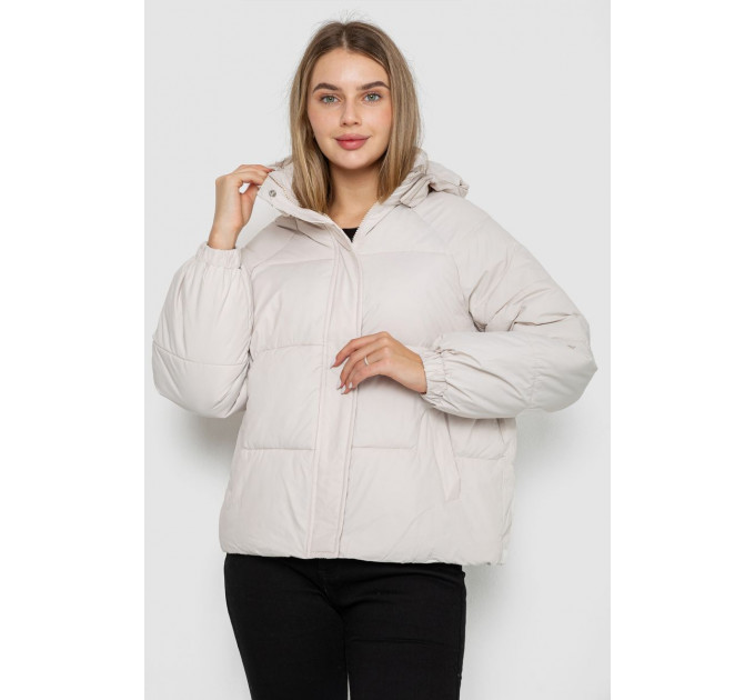 Куртка женская демисезонная, цвет светло-бежевый, 244R2025-5