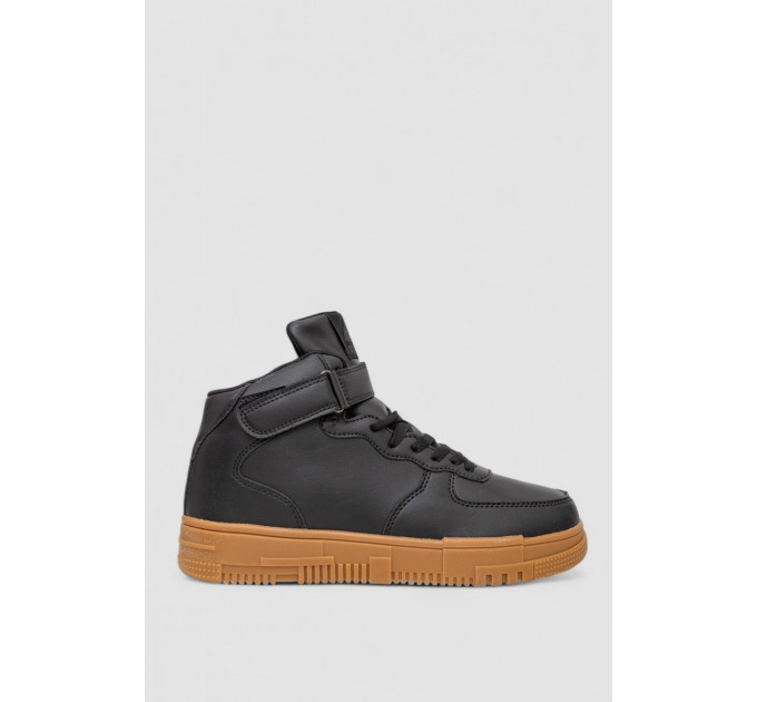 Кроссовки мужские зимние на меху, цвет черно-коричневый, 248RCX620