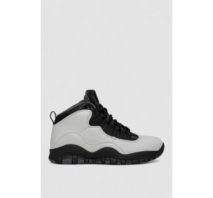 Ботинки мужские зимние на меху, цвет бело-черный, 248RCX697