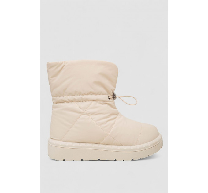 Дутики женские зимние на меху, цвет бежевый, 248RFM300