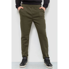 Спорт штаны мужские на флисе, цвет хаки, 238R56910