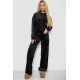 Спортивный костюм женский велюровый, цвет черный, 241R2001-20